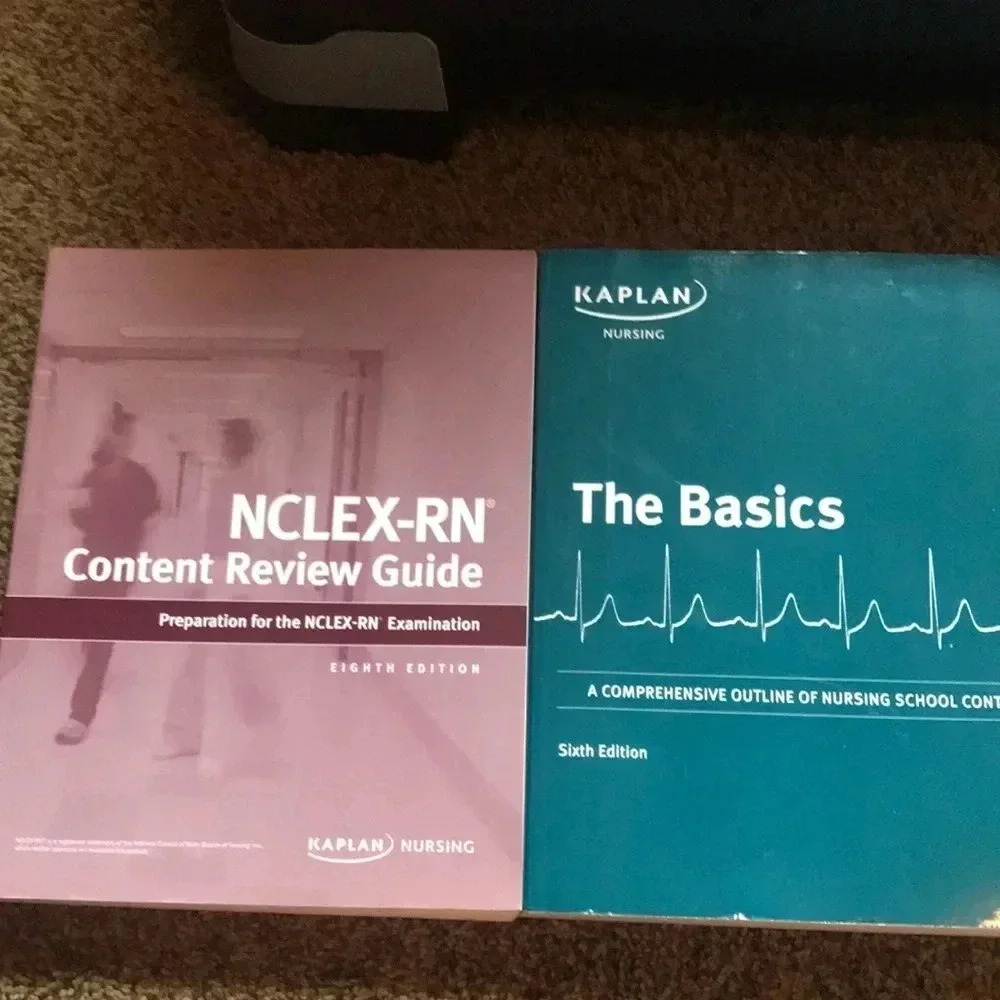 NCLEX for RN Review Guide by‎ Kaplan- 8th edition Paired with The Basics book